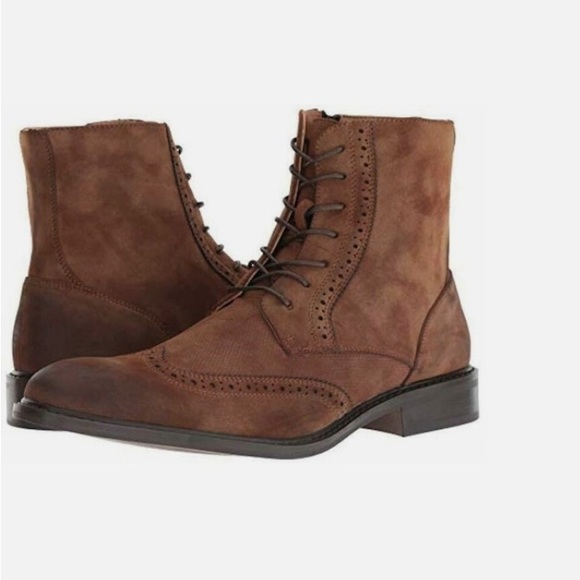 NWOB Unlisted Men's Brown Leather Boots